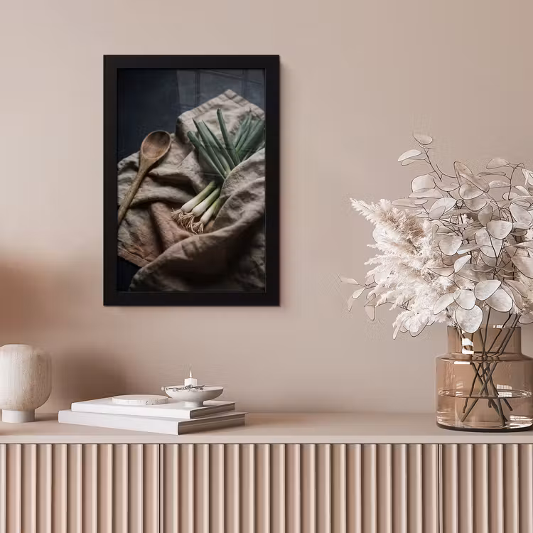 Poster met lijst - Eten - Lepel - Rustiek — 5