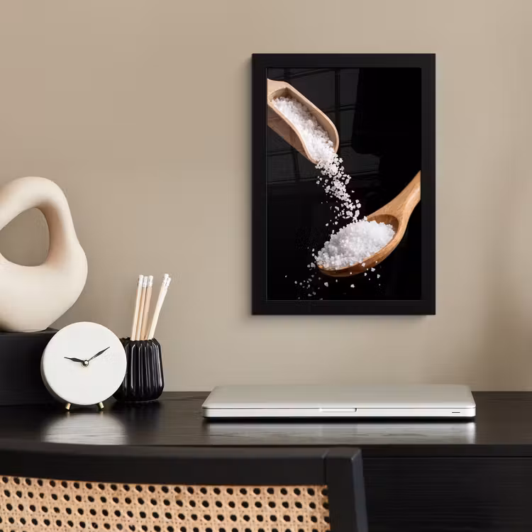 Poster met lijst - Eten - Zout - Hout — 2