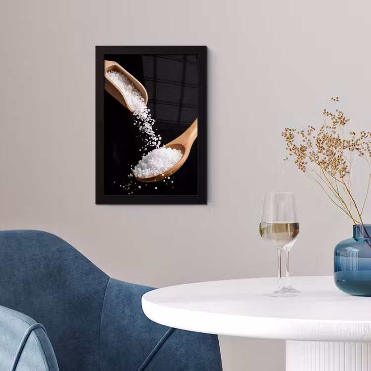 Poster met lijst - Eten - Zout - Hout — 4