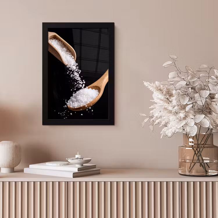 Poster met lijst - Eten - Zout - Hout — 5