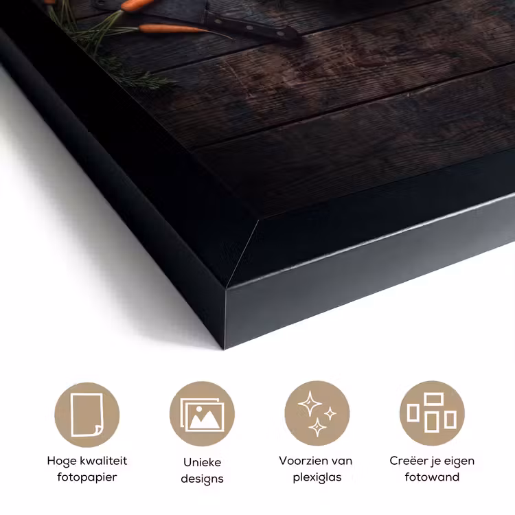 Poster met lijst - Groenten - Hout - Eten — 6