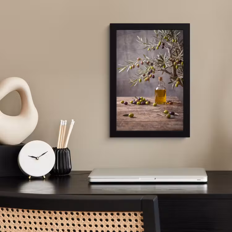 Poster met lijst - Olijfboom - Olijven - Natuur — 2