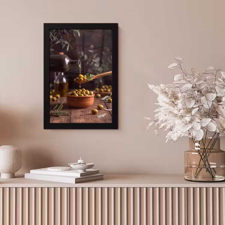 Poster met lijst - Olijven - Olijfolie - Eten — 5