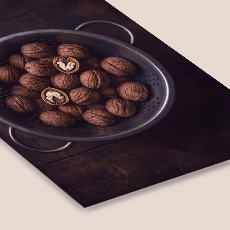 Poster met lijst - Walnoot - Eten - Donker — 7