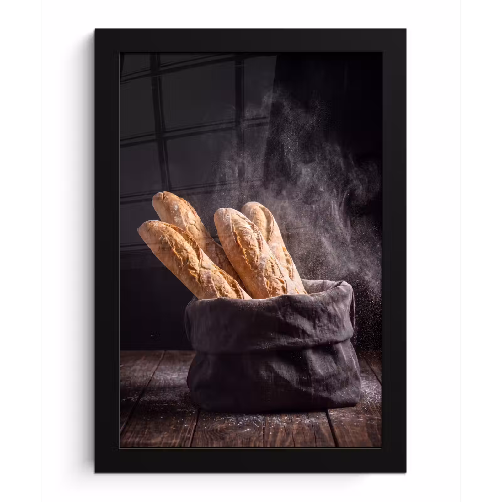 Poster met lijst - Brood - Zak - Eten — 1