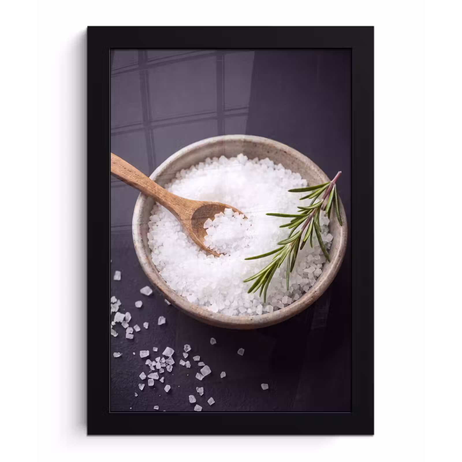 Poster met lijst - Zout - Kom - Eten — 1