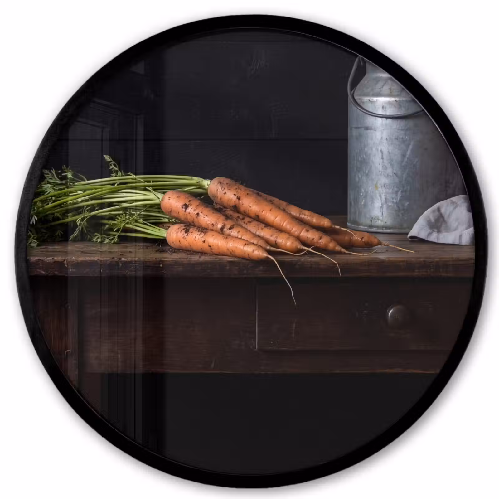 Ronde fotolijst - Groenten - Rustiek - Stilleven — 1