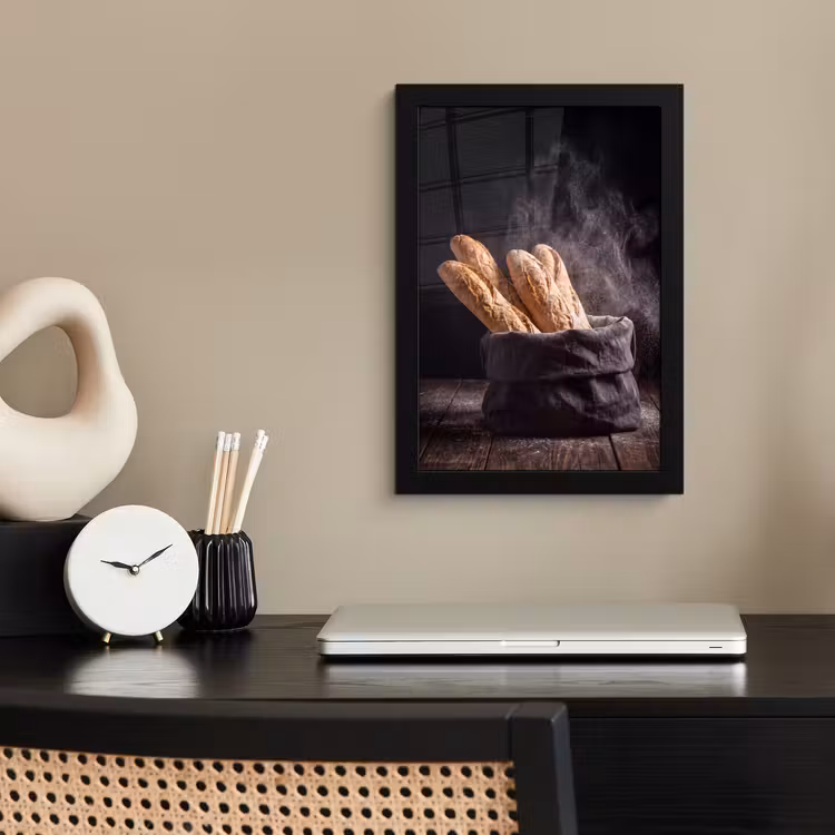 Poster met lijst - Brood - Zak - Eten — 2