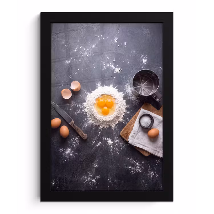 Poster met lijst - Eten - Bakken - Keuken — 1