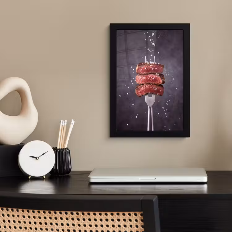 Poster met lijst - Eten - Vlees - Zout — 2
