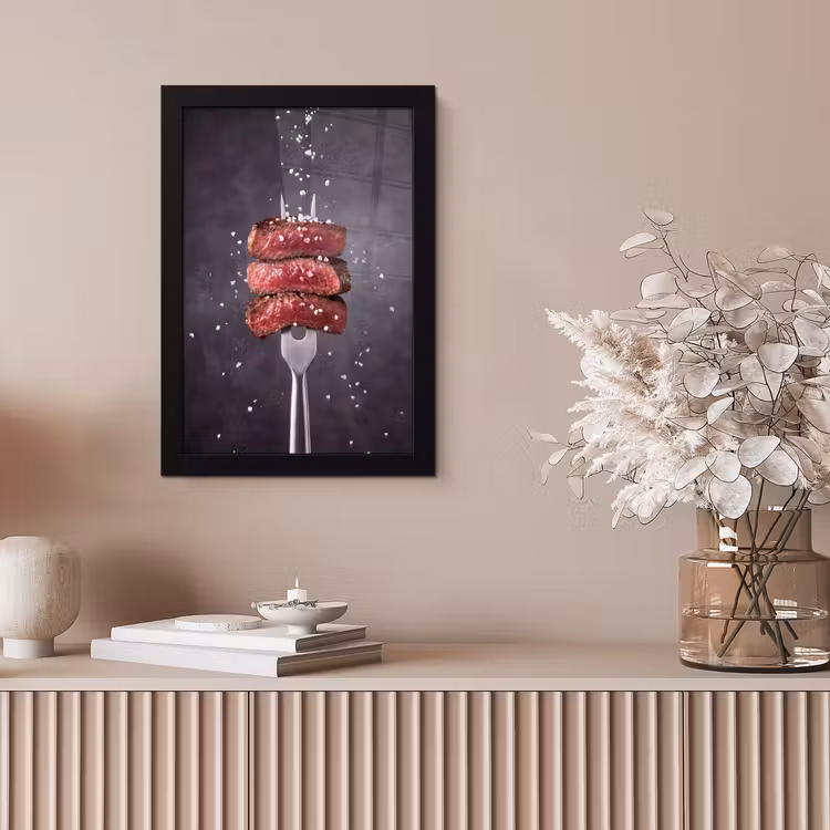 Poster met lijst - Eten - Vlees - Zout — 5
