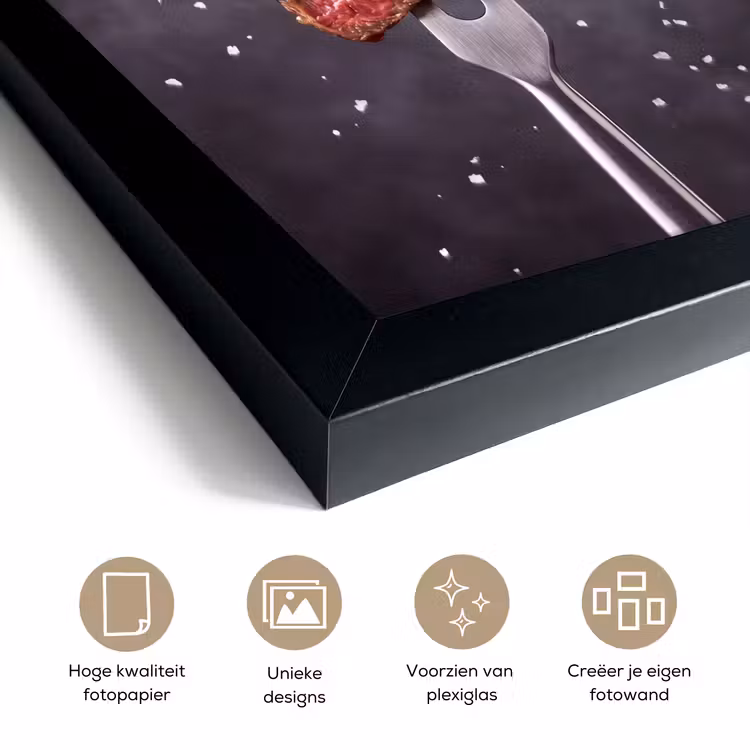 Poster met lijst - Eten - Vlees - Zout — 6