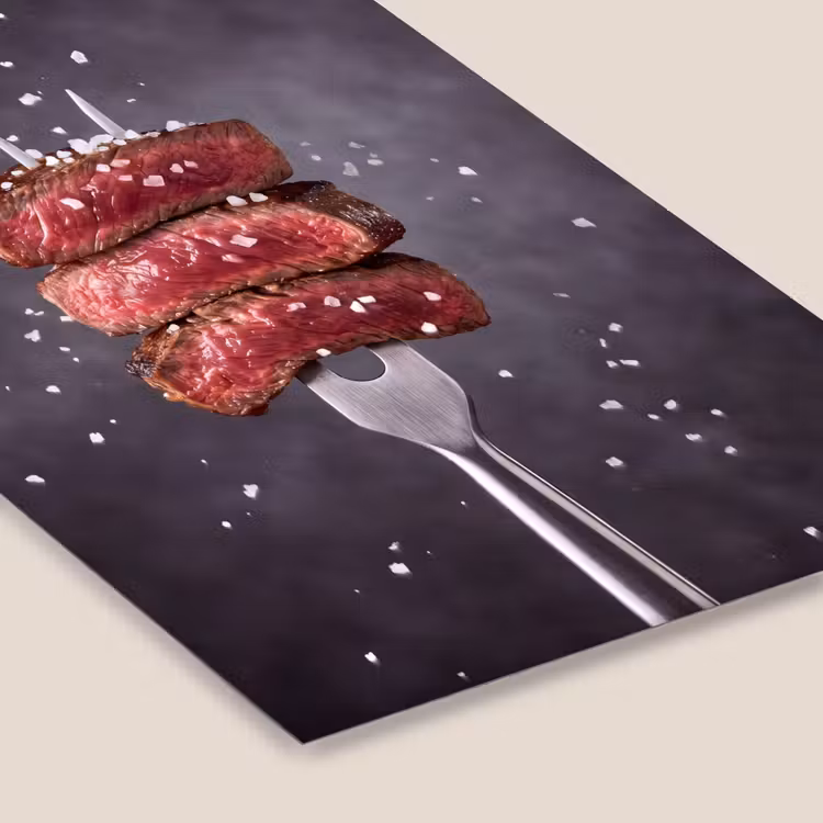 Poster met lijst - Eten - Vlees - Zout — 7