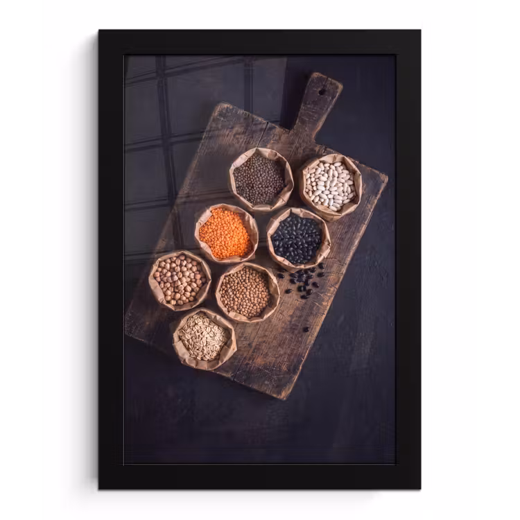 Poster met lijst - Eten - Zakjes - Voeding — 1