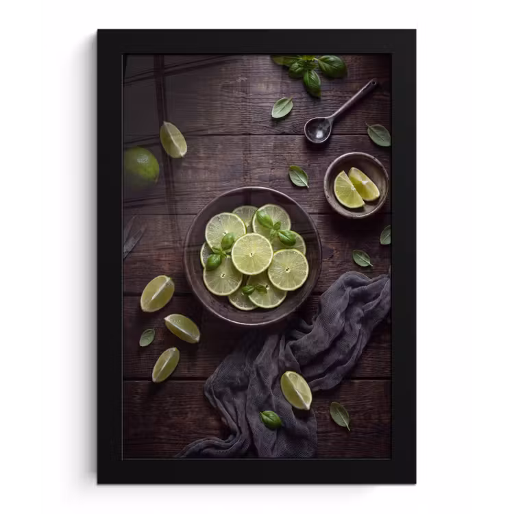 Poster met lijst - Fruit - Groen - Eten — 1