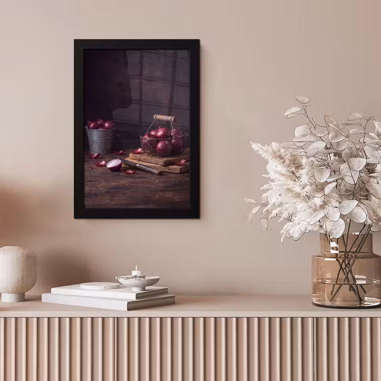 Poster met lijst - Ui - Eten - Rustiek — 5