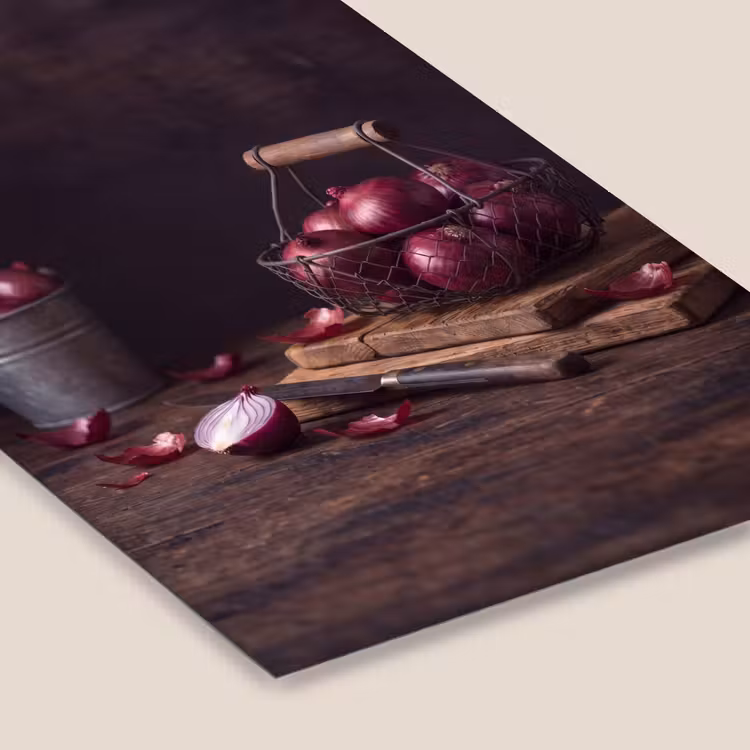 Poster met lijst - Ui - Eten - Rustiek — 7