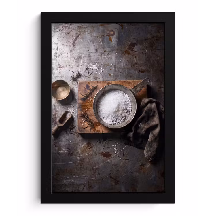 Poster met lijst - Zout - Keuken - Rustiek — 1
