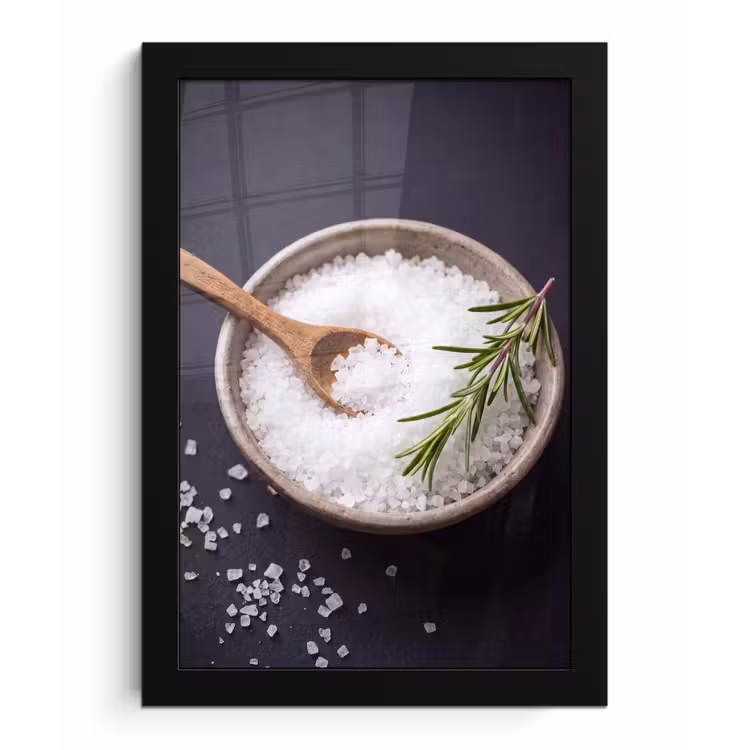 Poster met lijst - Zout - Kom - Eten — 1