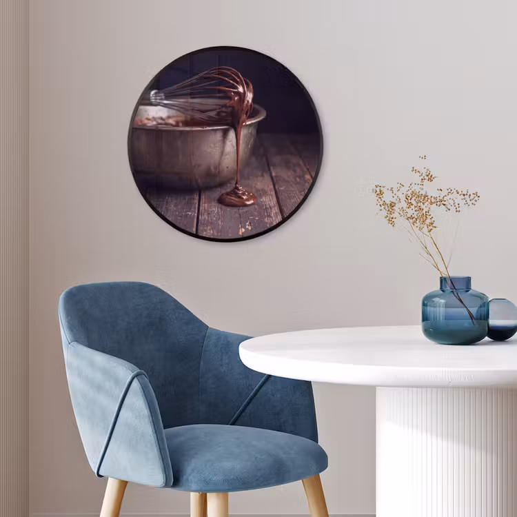 Ronde fotolijst - Chocolade - Beslag - Eten — 4