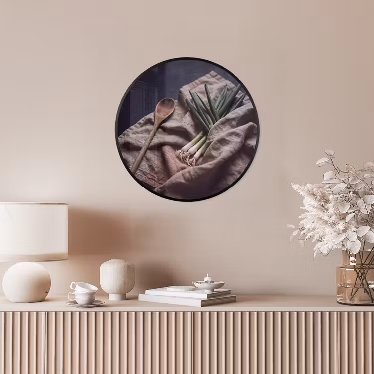 Ronde fotolijst - Eten - Lepel - Rustiek — 5
