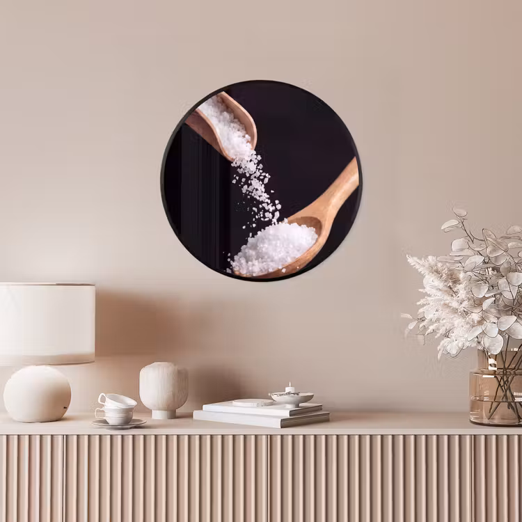 Ronde fotolijst - Eten - Zout - Hout — 5