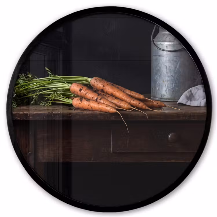 Ronde fotolijst - Groenten - Rustiek - Stilleven — 1