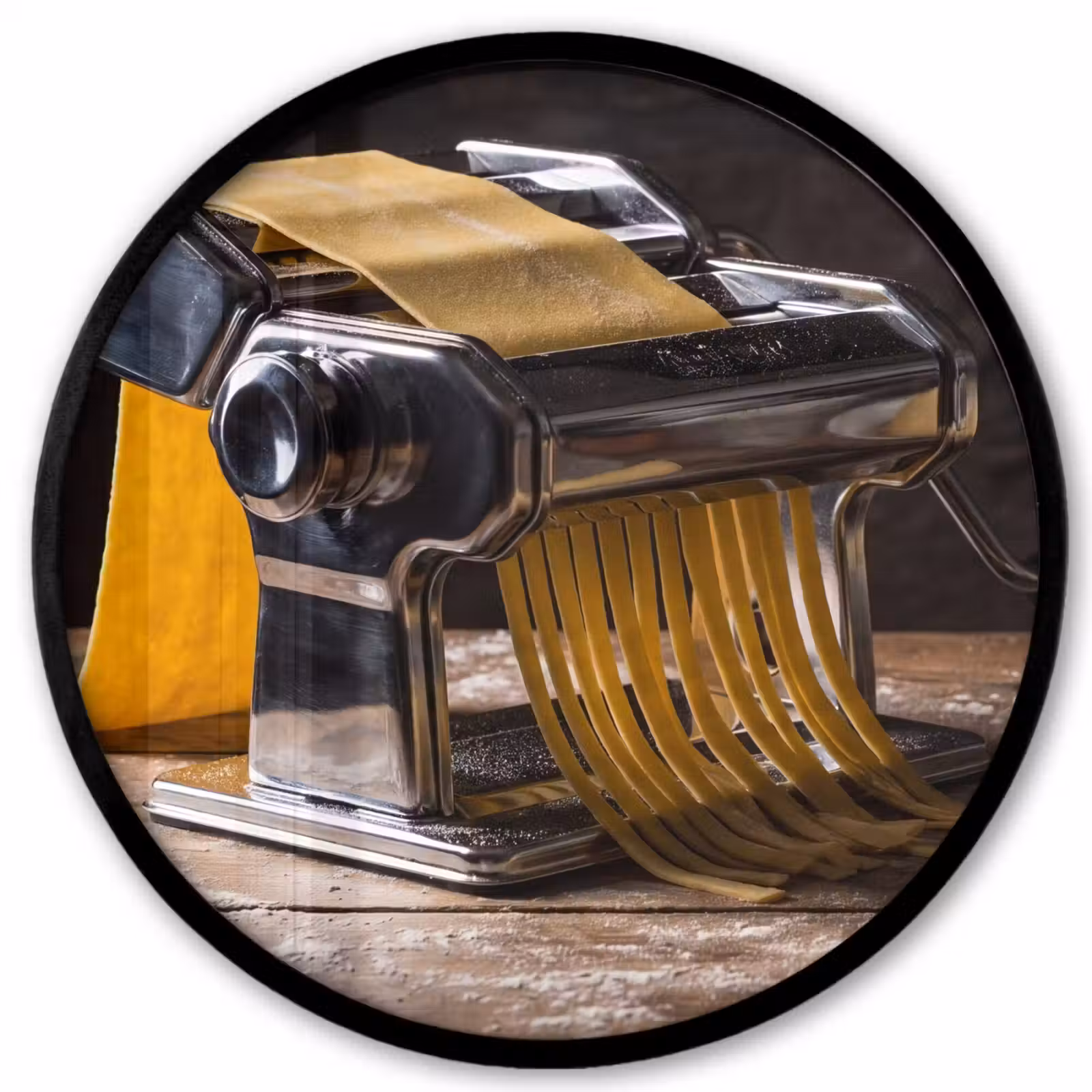 Ronde fotolijst - Pasta - Vers - Koken — 1