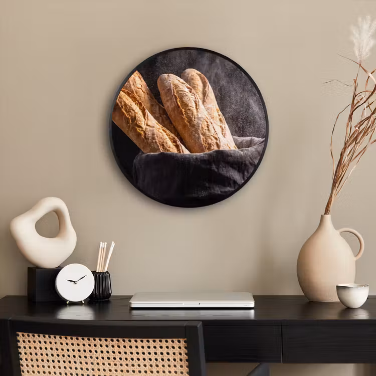 Ronde fotolijst - Brood - Zak - Eten — 3