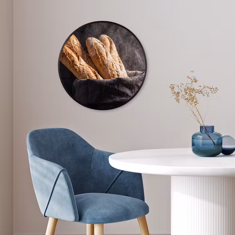 Ronde fotolijst - Brood - Zak - Eten — 4