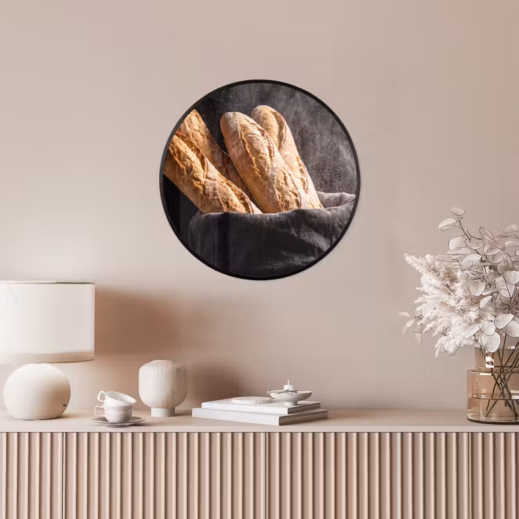 Ronde fotolijst - Brood - Zak - Eten — 5