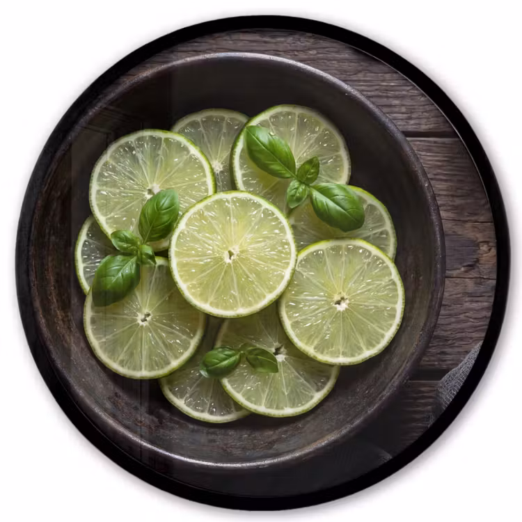 Ronde fotolijst - Fruit - Groen - Eten — 1