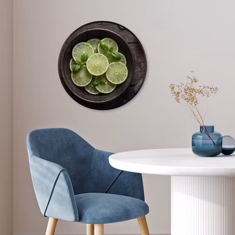 Ronde fotolijst - Fruit - Groen - Eten — 4