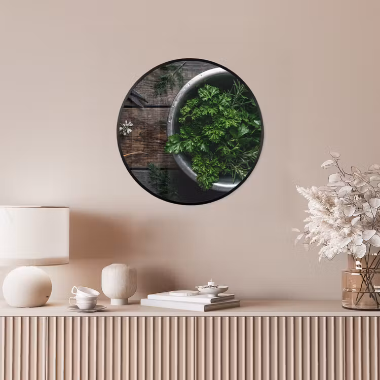 Ronde fotolijst - Groenten - Hout - Eten — 5