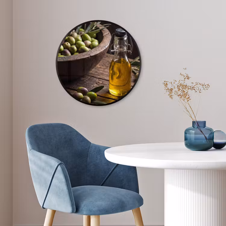 Ronde fotolijst - Olijven - Eten - Rustiek — 4