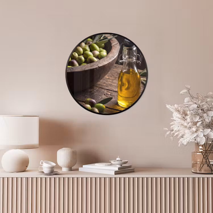Ronde fotolijst - Olijven - Eten - Rustiek — 5