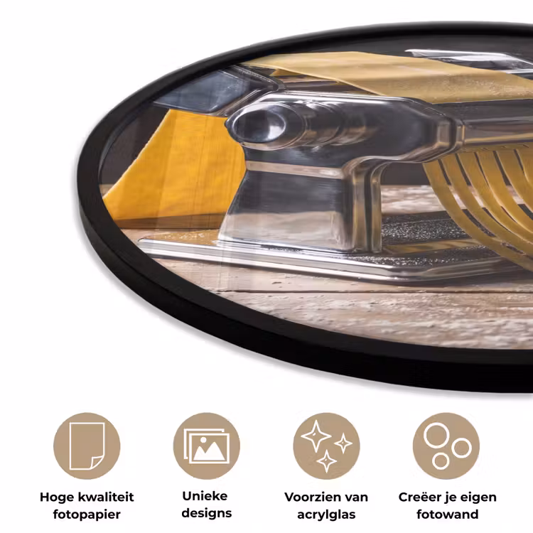 Ronde fotolijst - Pasta - Vers - Koken — 2