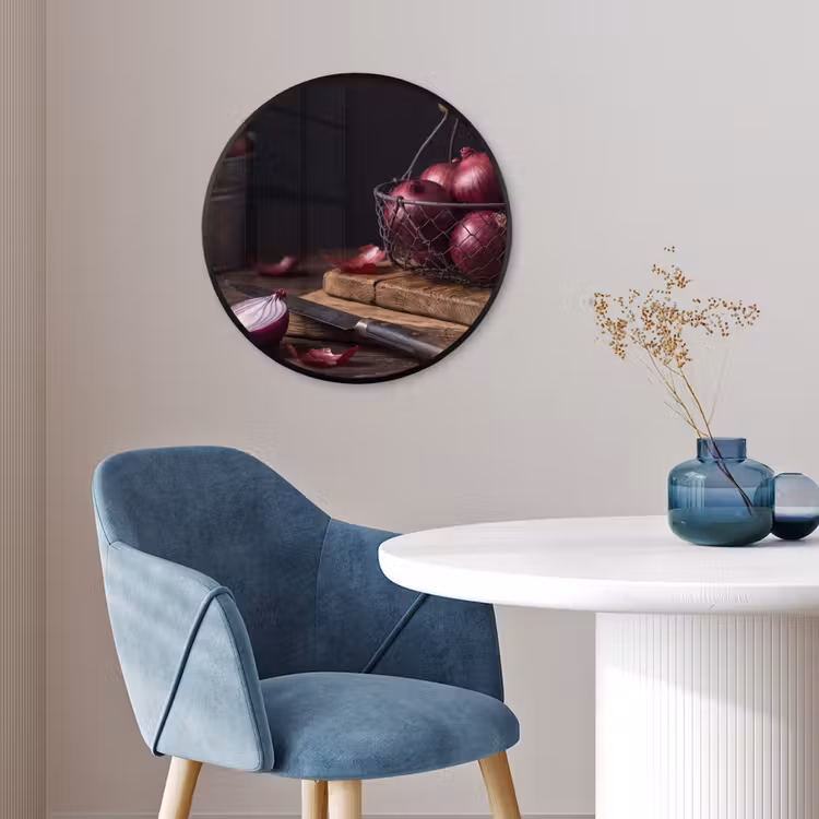 Ronde fotolijst - Ui - Eten - Rustiek — 4
