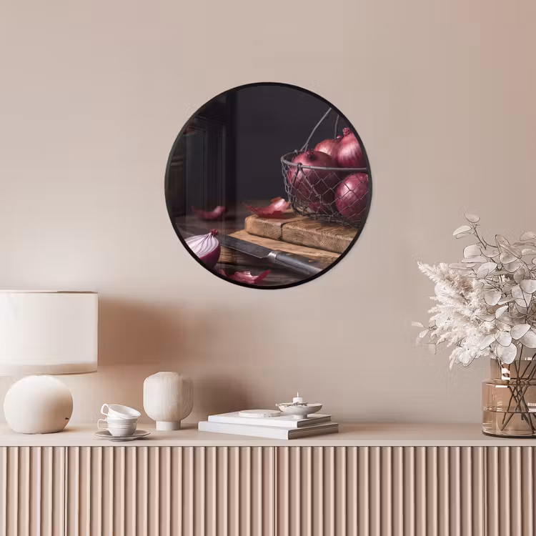 Ronde fotolijst - Ui - Eten - Rustiek — 5