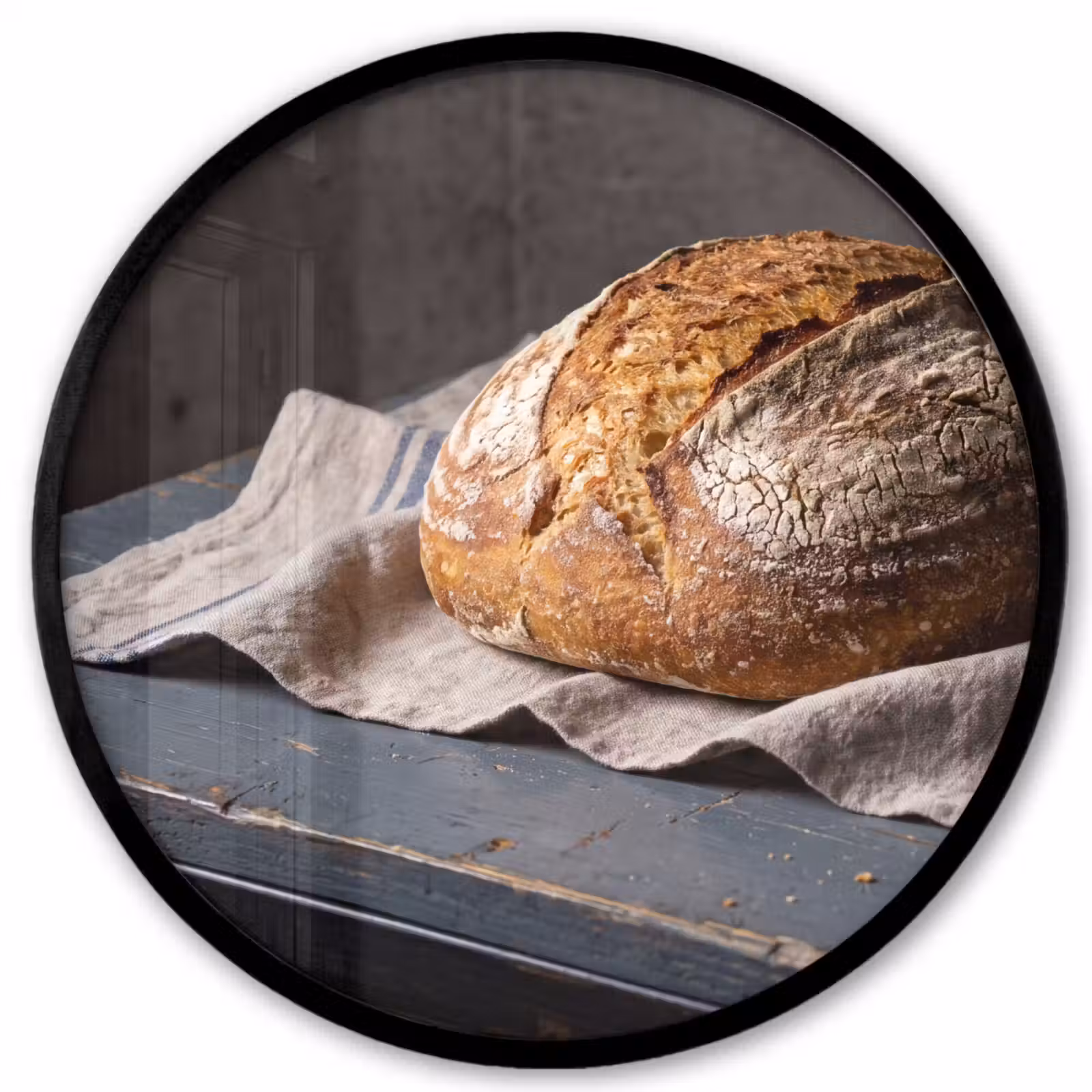 Ronde fotolijst - Brood - Rustiek - Eten — 1