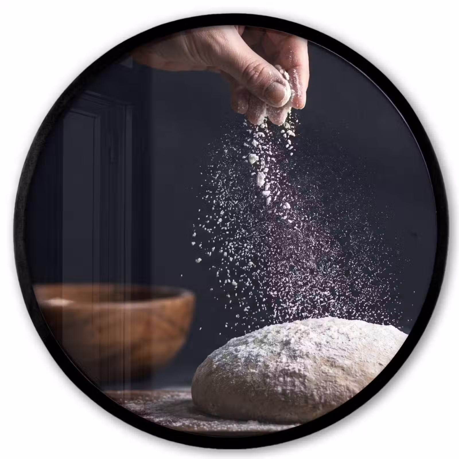 Ronde fotolijst - Deeg - Hand - Bakken — 1
