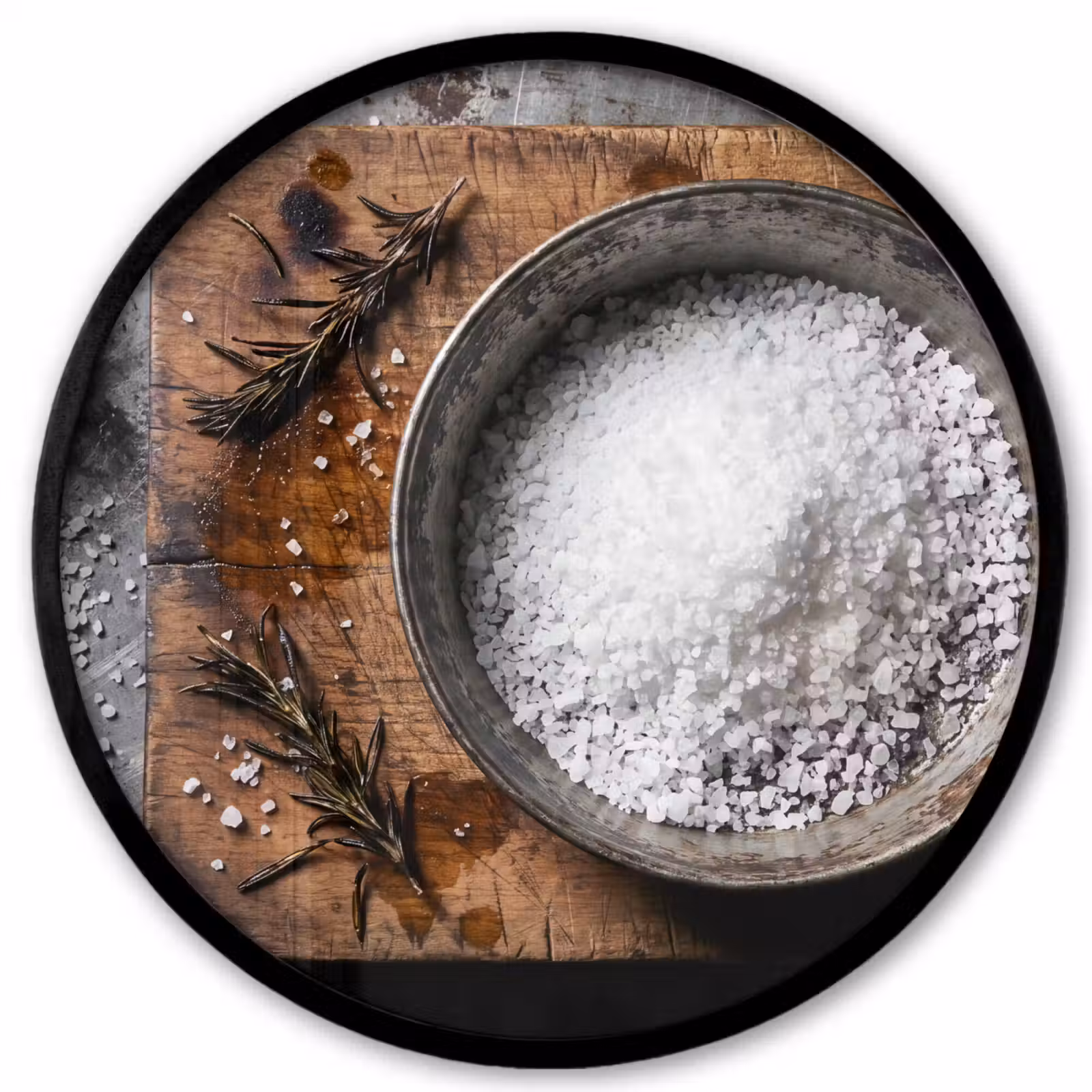 Ronde fotolijst - Zout - Keuken - Rustiek — 1