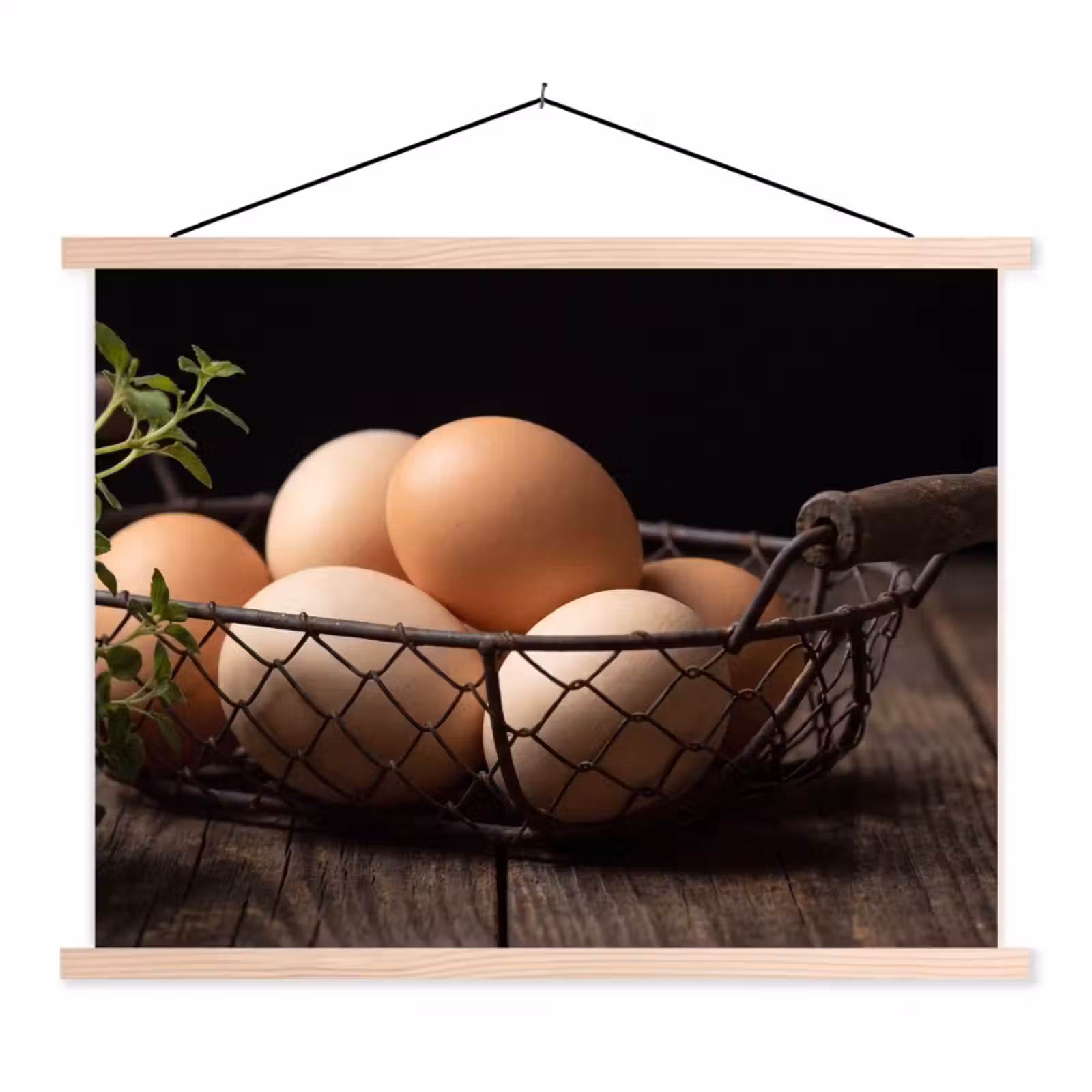 Schoolplaat - Eieren - Mand - Eten — 1