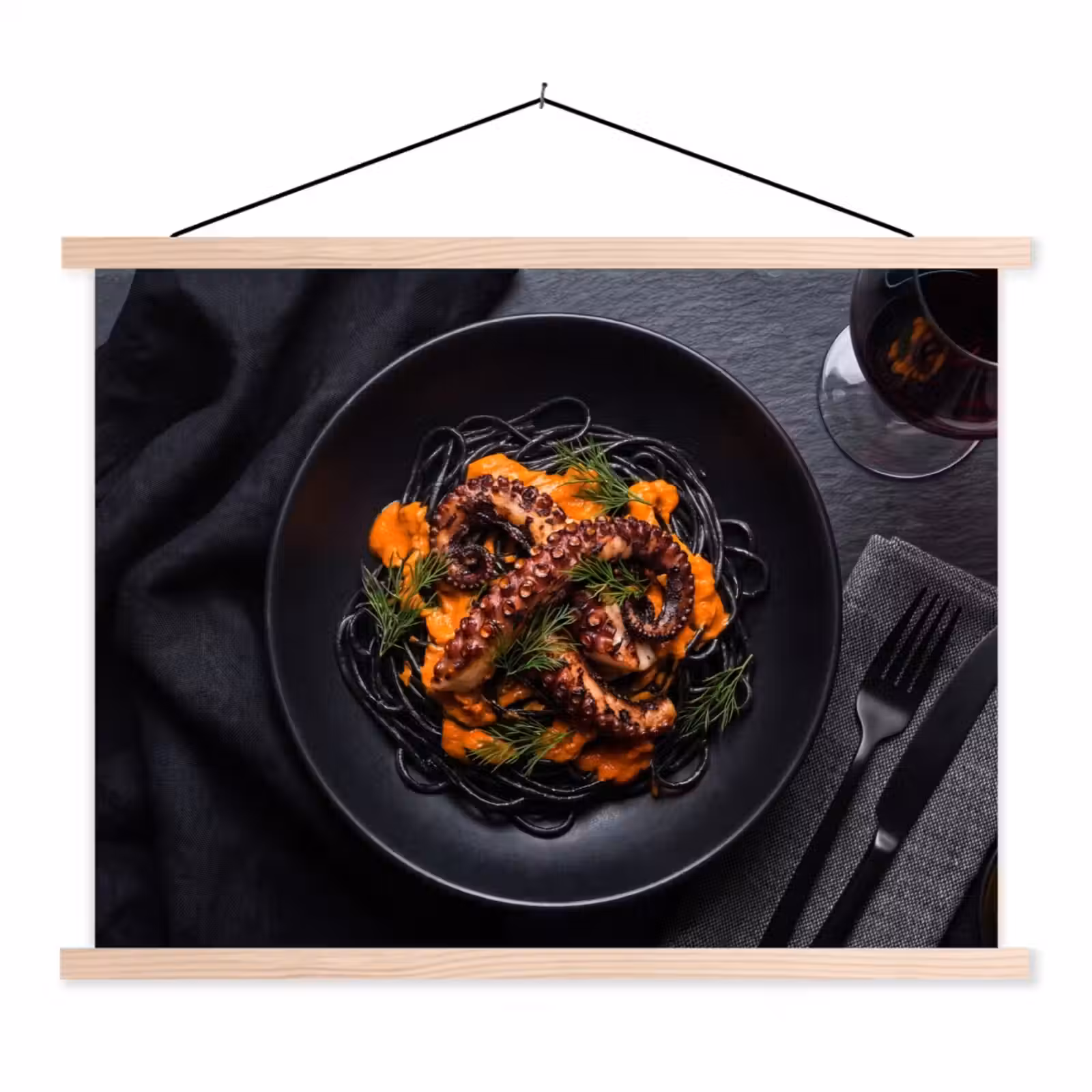Schoolplaat - Eten - Octopus - Modern — 1