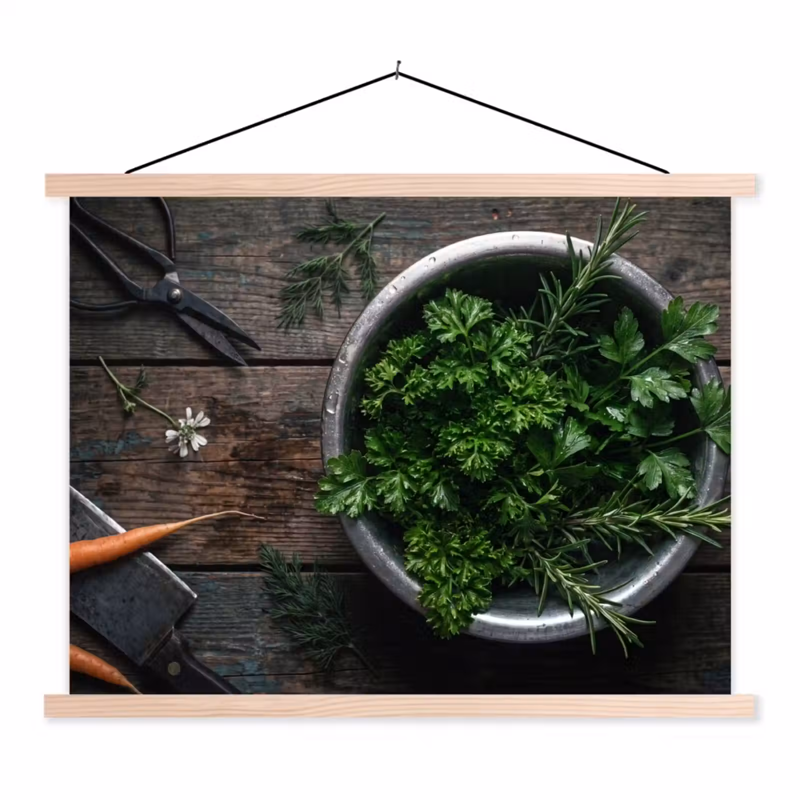 Schoolplaat - Groenten - Hout - Eten — 1