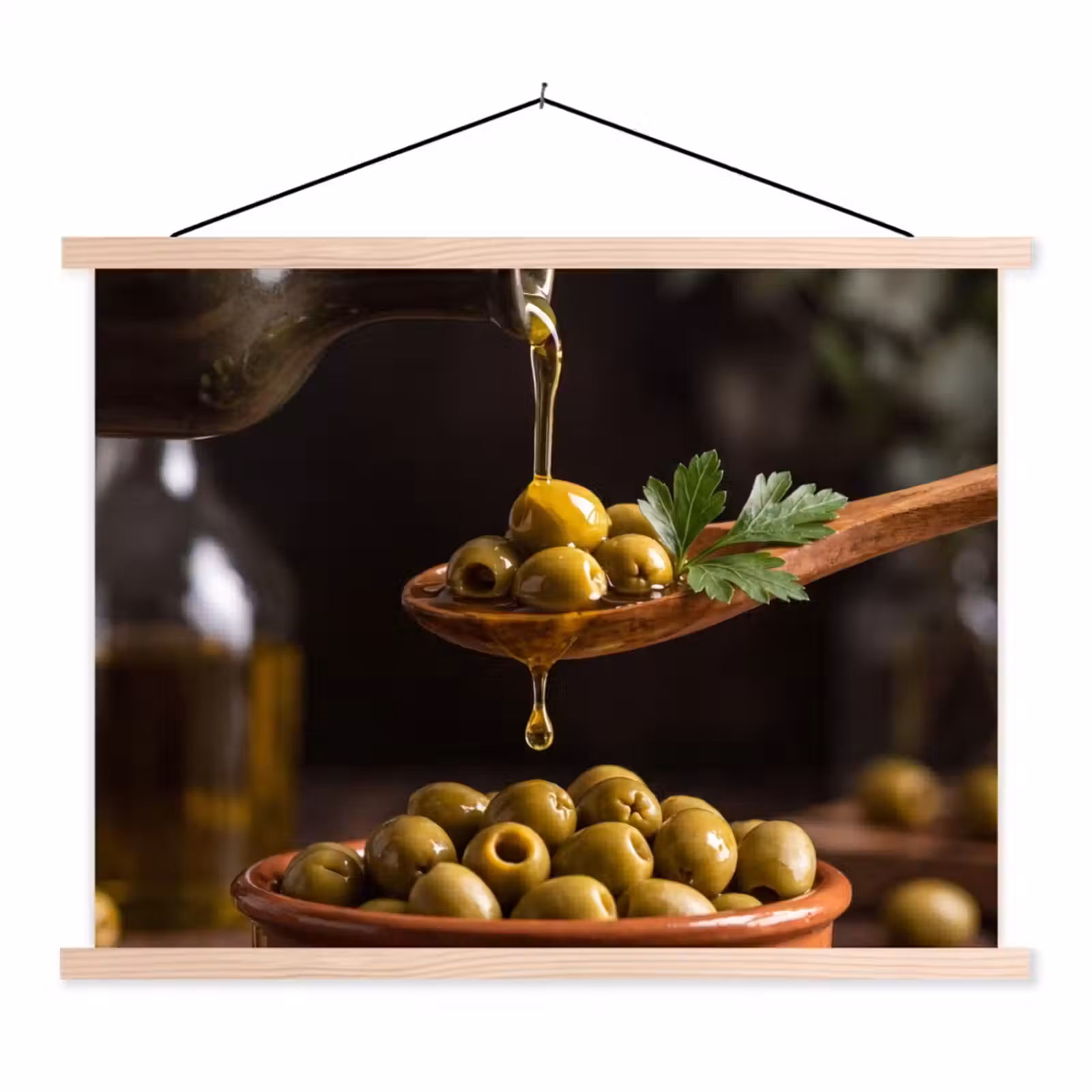 Schoolplaat - Olijven - Olijfolie - Eten — 1