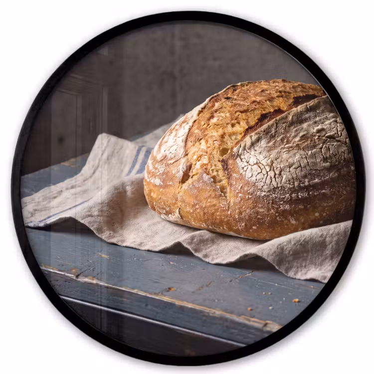 Ronde fotolijst - Brood - Rustiek - Eten — 1