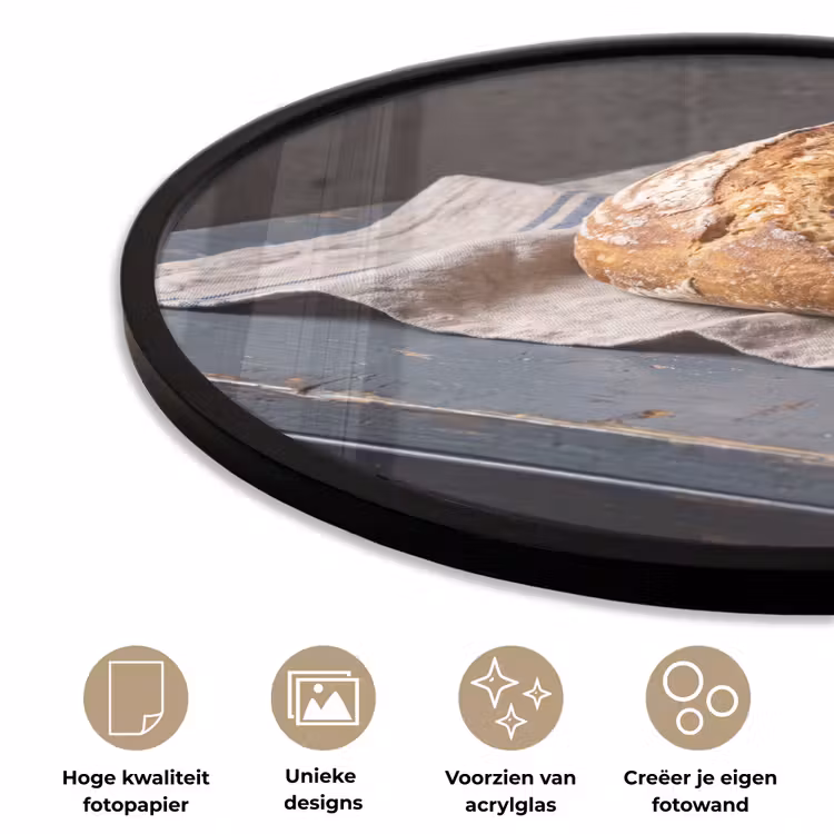 Ronde fotolijst - Brood - Rustiek - Eten — 2
