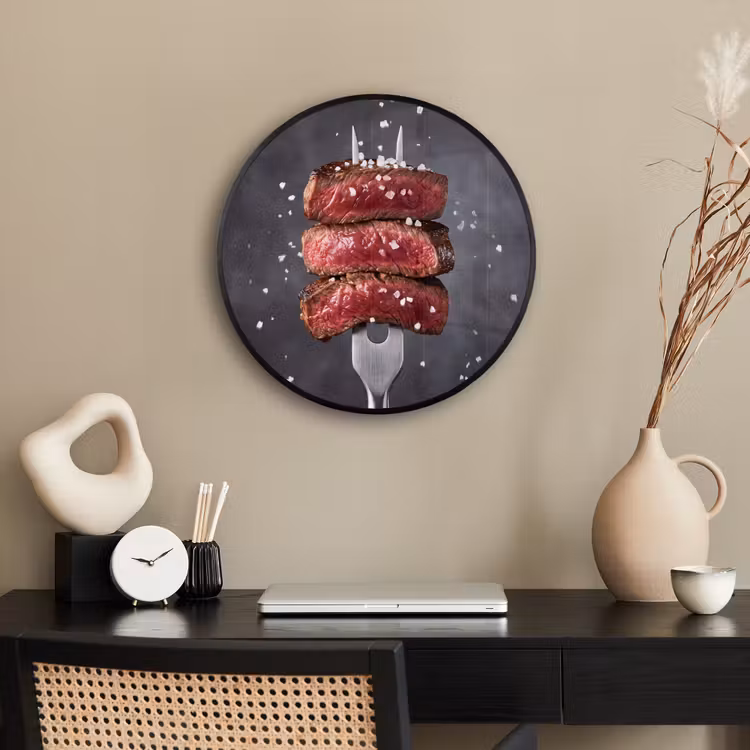 Ronde fotolijst - Eten - Vlees - Zout — 3