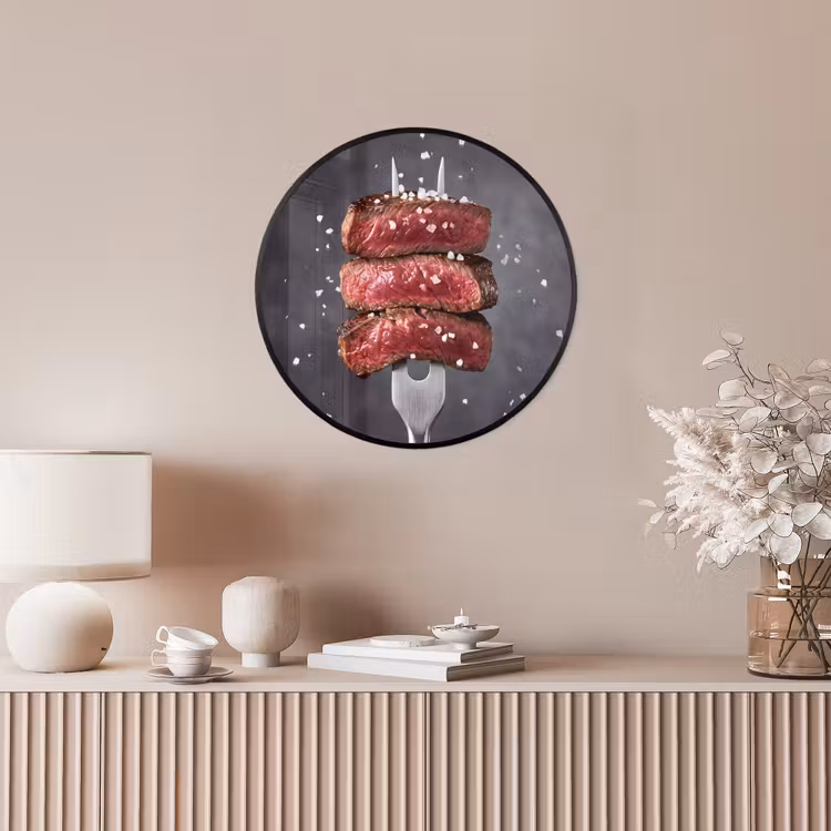 Ronde fotolijst - Eten - Vlees - Zout — 5
